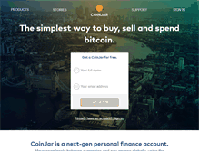 Tablet Screenshot of coinjar.com
